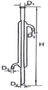 專業型冷凝管(直形)/外管40MM/ 厚2.5MM/無磨口下磨口; TS 24/上下磨口; TS 24