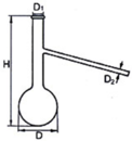 蒸餾燒瓶-具支管/3.3硼矽酸玻璃